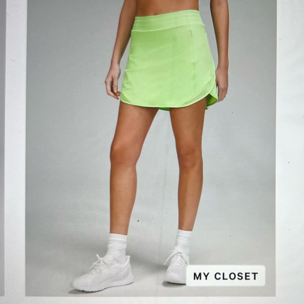Lululemon Hotty Hot Skirt (Scream Green)